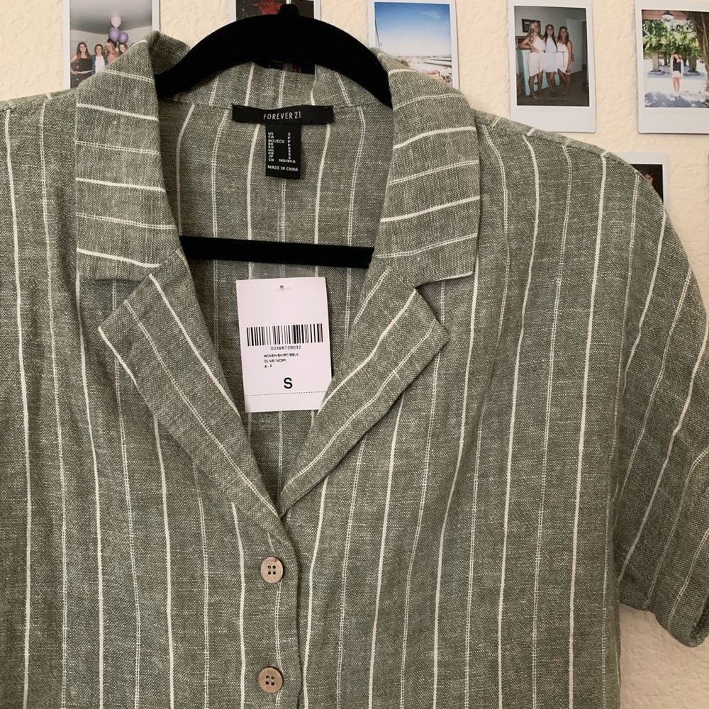 Striped Linen-Blend Shirt